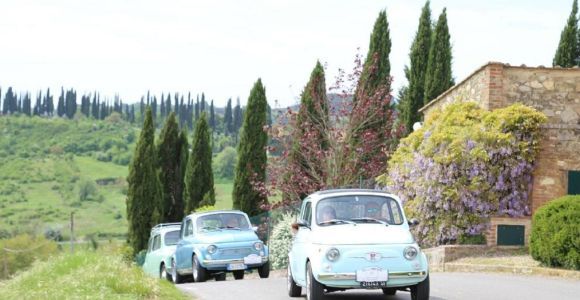 Da San Gimignano: tour del Chianti con guida autonoma in Fiat 500 d'epoca