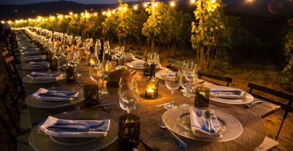 San Gimignano: Romantisches Abendessen auf einem Weingut