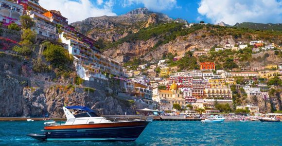 Nápoles: Tour en barco en grupo reducido por Positano y Amalfi