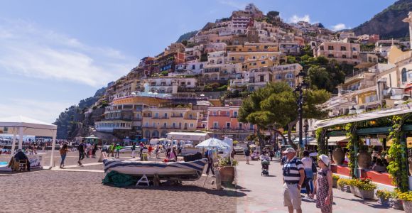 Sorrento: Excursión de un día en barco a Positano, Amalfi y Ravello