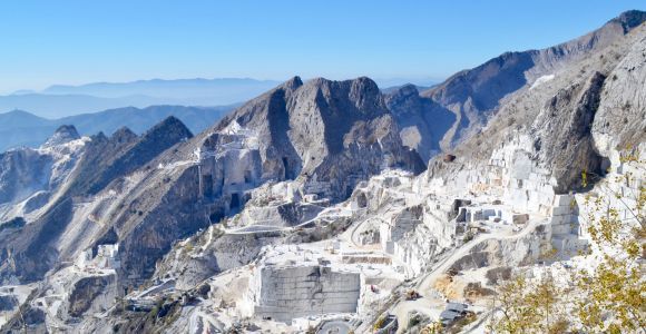 Colonnata: Carrara-Marmor-Steinbrüche Tour mit dem Jeep