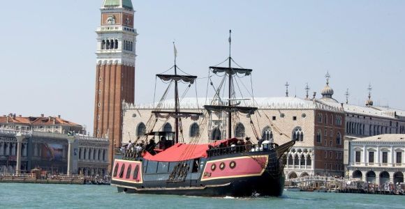 Venecia: tour de la laguna de Venecia y cena en un galeón