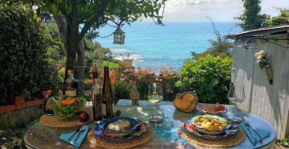 Recco: Cooking Class with Market Visit and Sea Views