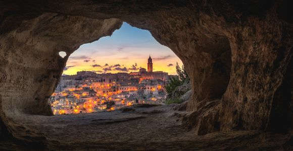 Matera : visite à pied avec entrée à la grotte