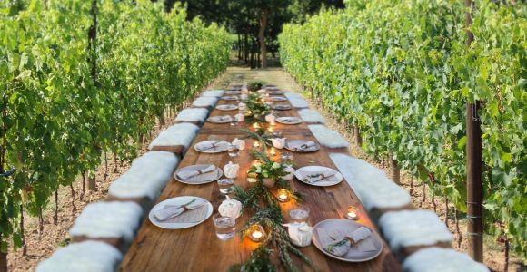 Романтический обед на виноградниках в винодельне Сан-Джиминьяно