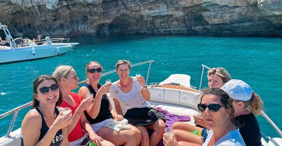 Polignano a Mare: Speedbootfahrt zu den Grotten mit Aperitif