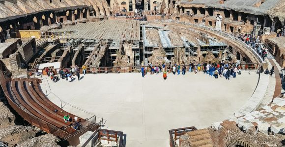 Rome : Le sous-sol du Colisée, le sol de l'arène et la Rome antique