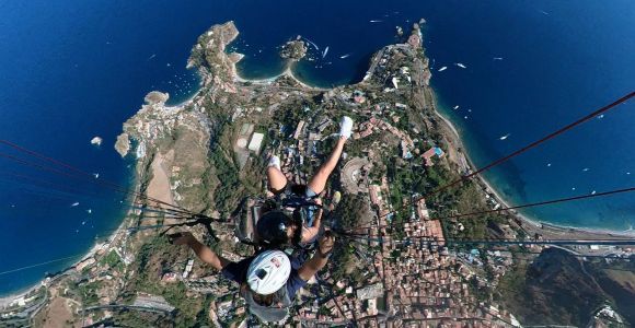 Parapente Tandem Taormina + Vidéo/Foto e GoPro + Acrobatie